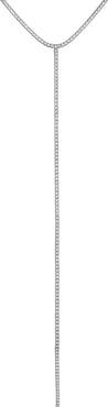BY ADINA EDEN CZ Tennis Lariat Necklace