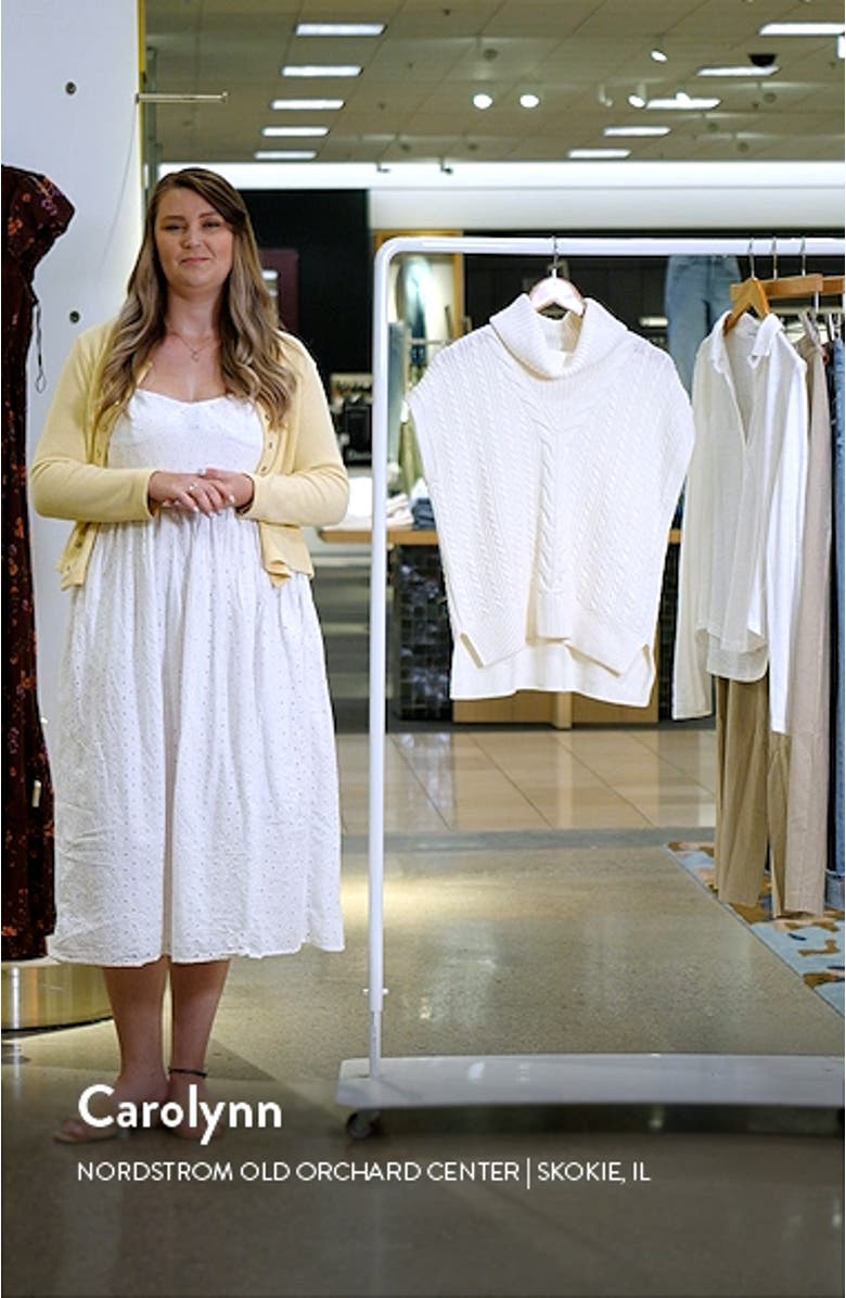 Cable Stitch Short Sleeve Sweater, sales video thumbnail