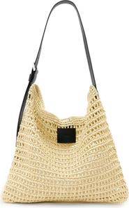 AllSaints Asha Straw Shoulder Bag