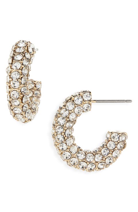 Pavé Hoop Earrings
