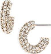 NORDSTROM RACK Pavé Hoop Earrings
