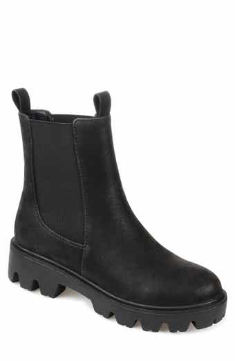 Journee Collection Ivette Vegan Leather Chelsea Combat Boot