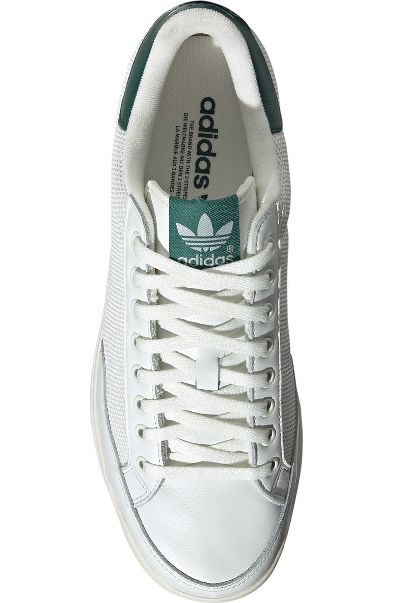 adidas Rod Laver Vintage Sneaker, Alternate, color, White/ White/ Collegiate Green