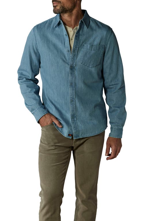 The Normal Brand Denim Button-up Shirt In Light Wash