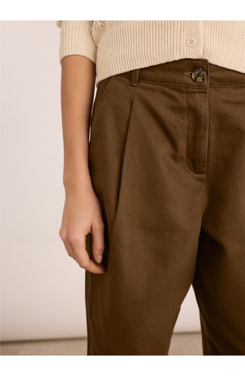 Baukjen Paola Mid-Rise Ankle Grazer Chino, Alternate, color, Milk Chocolate