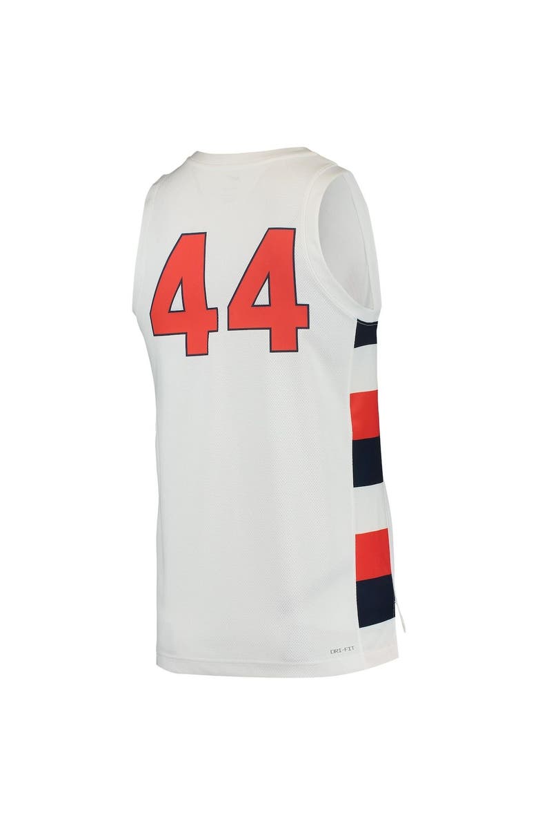 Nike Men's Nike #44 White Syracuse Orange Team Replica Basketball Jersey, Alternate, color, 