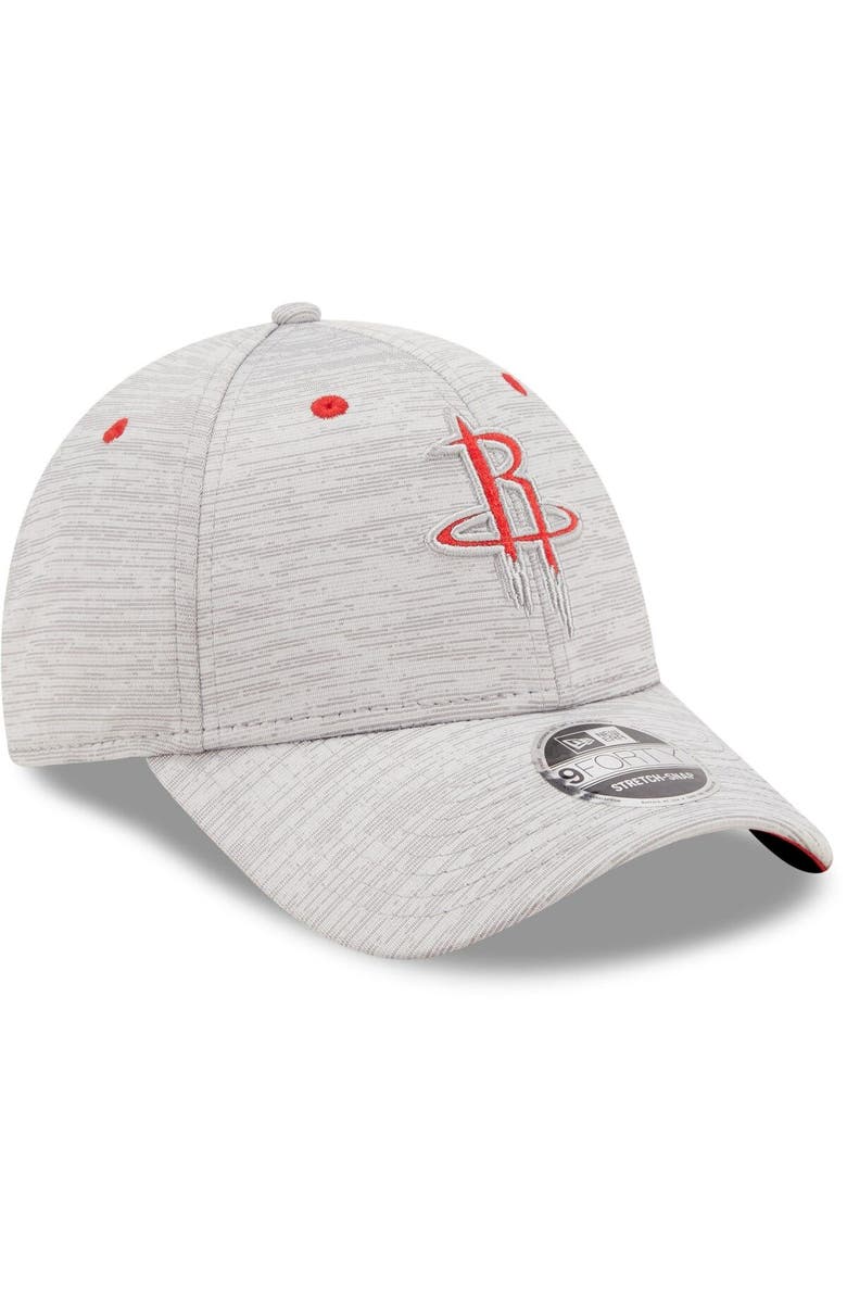 New Era Men's New Era Gray Houston Rockets Outline 9FORTY Snapback Hat, Alternate, color, 