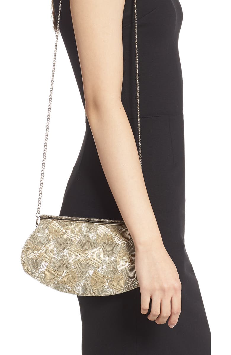 Nordstrom Rivoli Beaded Clutch, Alternate, color,