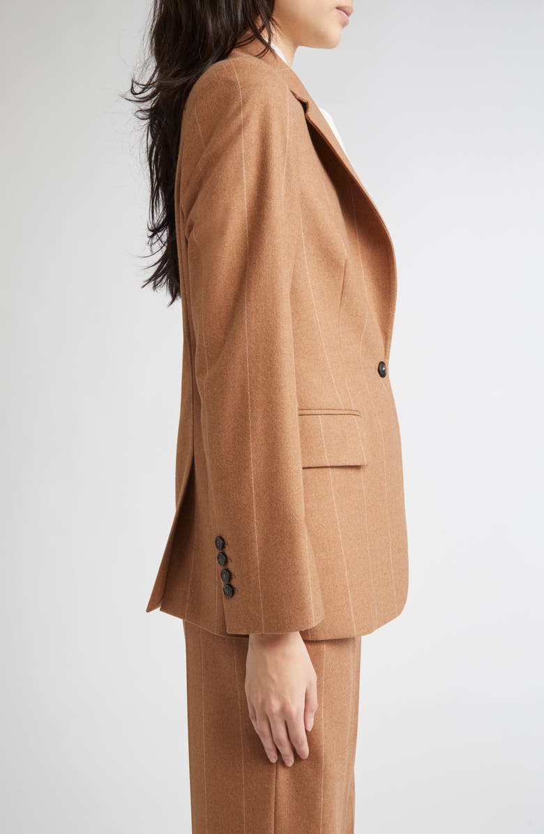Eleventy Pinstripe Wool Blazer, Alternate, color, 157 Cognac