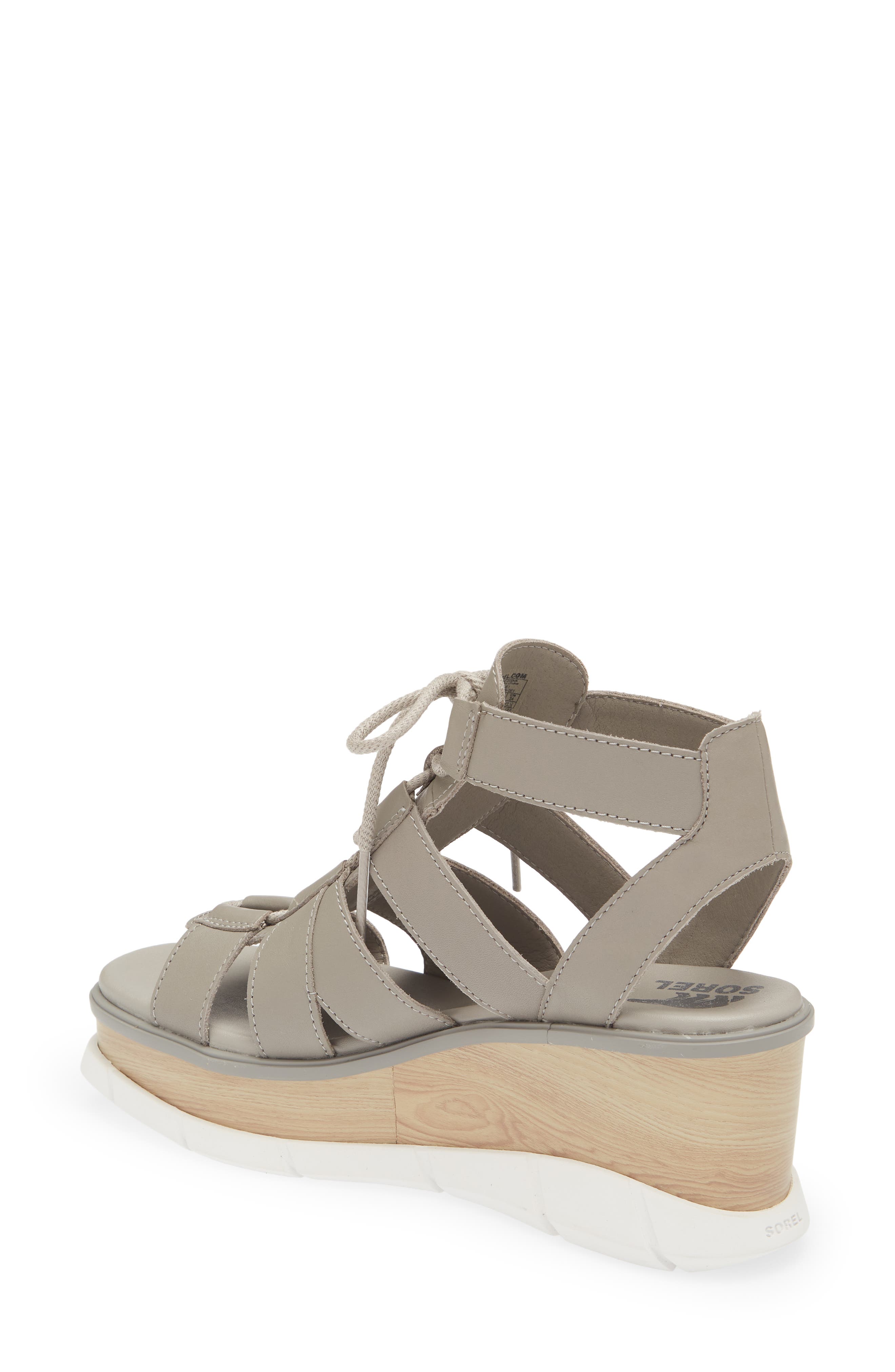 SOREL Joanie III Lace-Up Wedge Sandal, Alternate, color, 