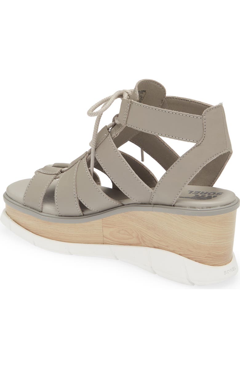 SOREL Joanie III Lace-Up Wedge Sandal, Alternate, color,