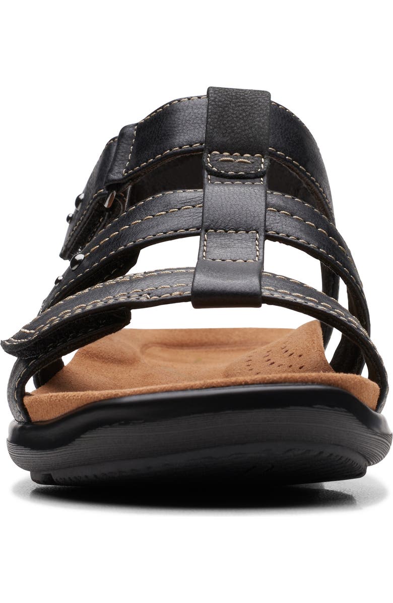 Clarks<sup>®</sup> Kitly Step Sandal, Alternate, color, Black/Black