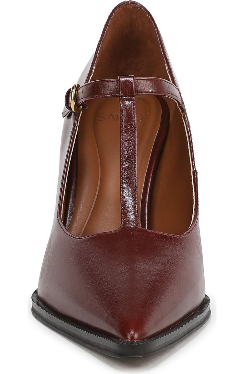 SARTO by Franco Sarto Atley T-Strap Pointed Toe Pump, Alternate, color, Mahogany Red