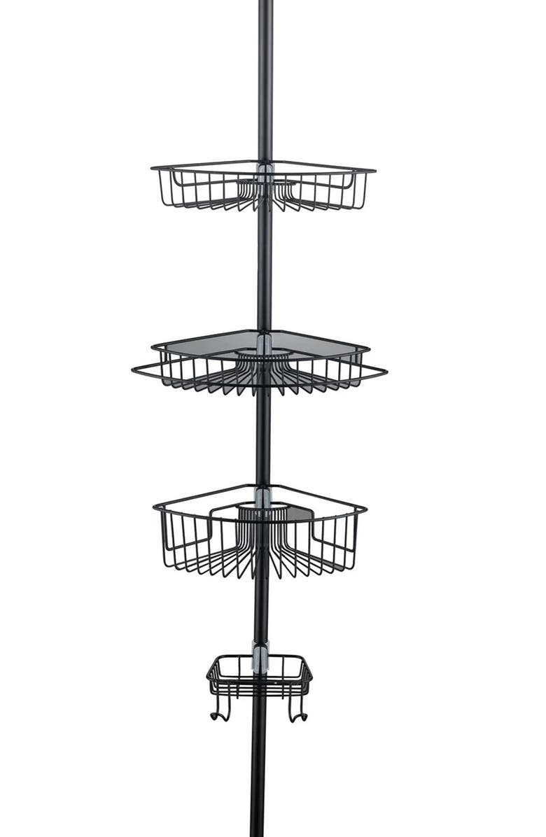 J AND V TEXTILES Rustproof Corner Shower Caddy, Alternate, color, 