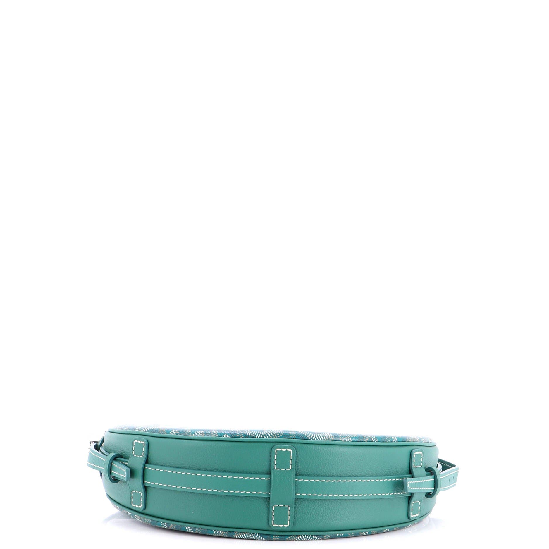 Pre-Owned Goyard Hirondelle Shoulder Bag Coated Canvas and Leather, Alternate, color, Green