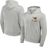 NFL X DARIUS RUCKER Men's NFL x Darius Rucker Collection by Fanatics Heather Gray Washington Commanders Domestic Full-Zip Hoodie