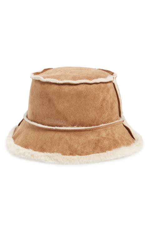 Mai Faux Fur Trim Bucket Hat