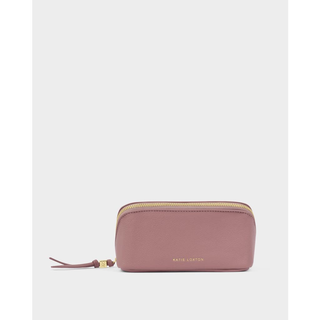 Katie Loxton Fold-out Mirror Makeup Bag In Pink