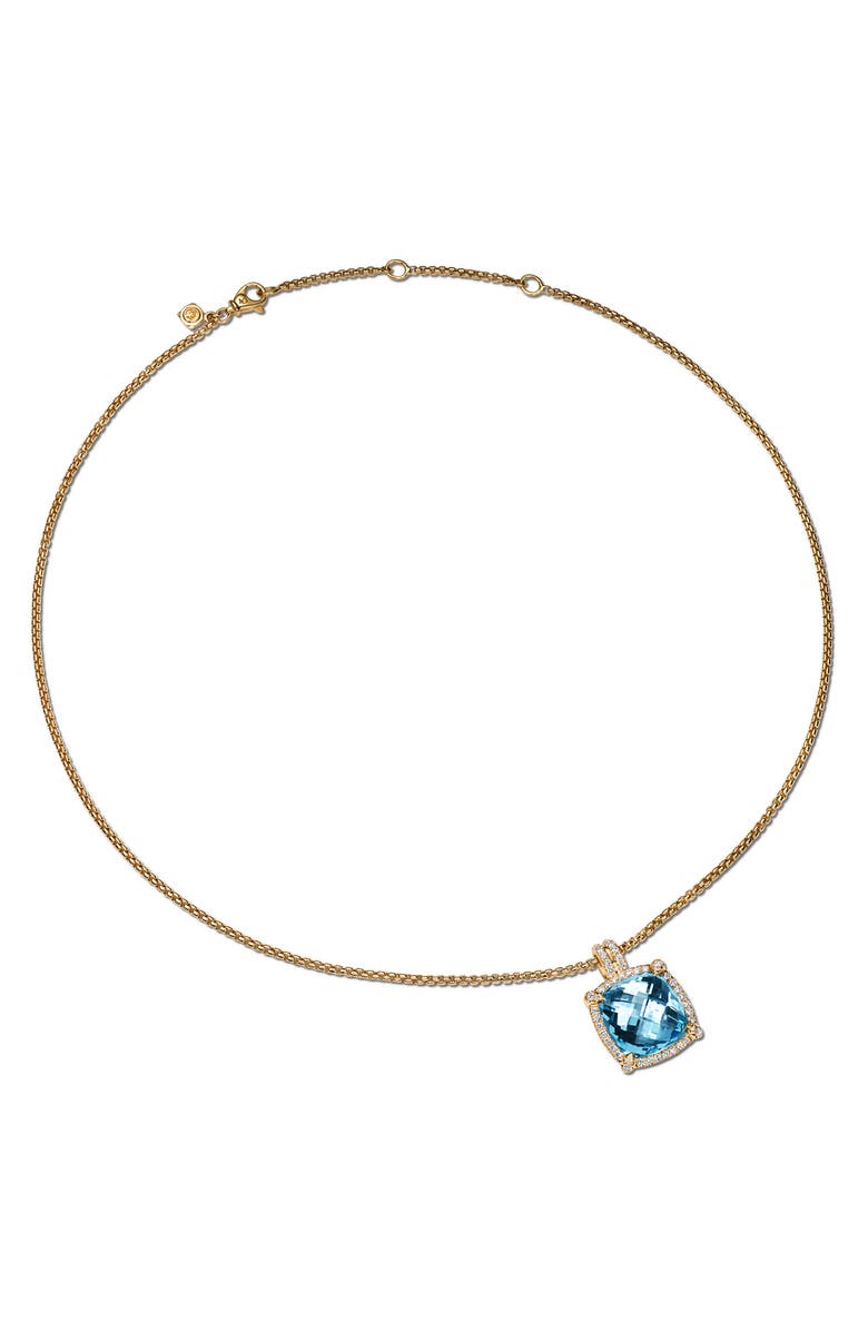 David Yurman Chatelaine<sup>®</sup> Pendant Necklace with Diamonds, Alternate, color, 18K Yellow Gold