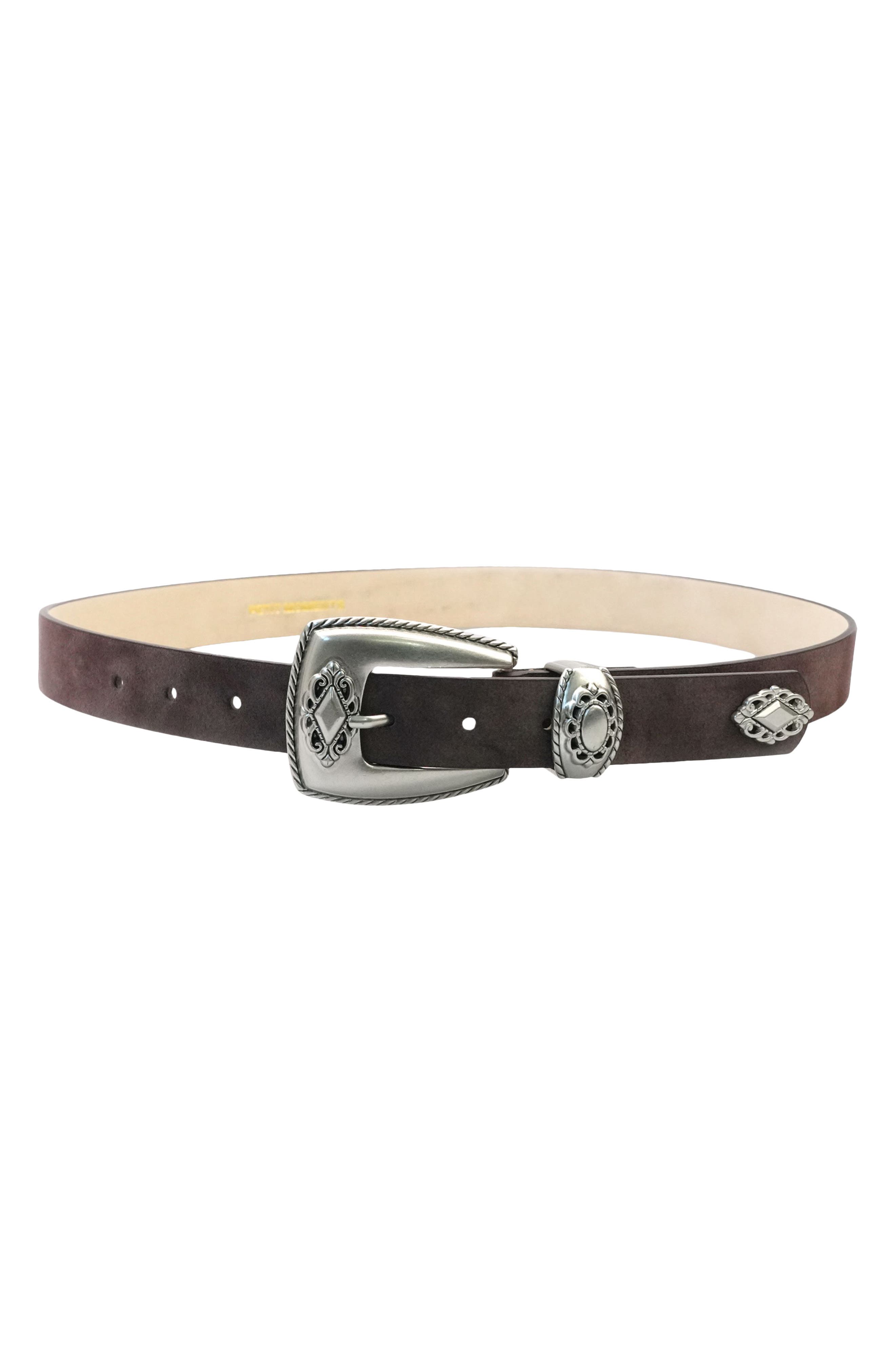 selected DARK BROWN SUEDE/ SILVER