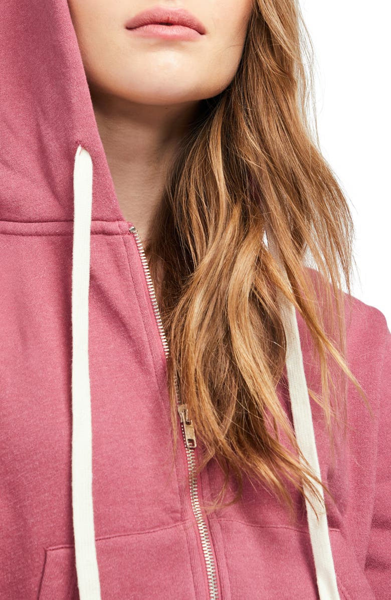 Wildfox Lucky Charms Journey Crop Zip-Up Graphic Hoodie, Alternate, color, 