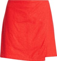 Open Edit Linen Blend Skirt