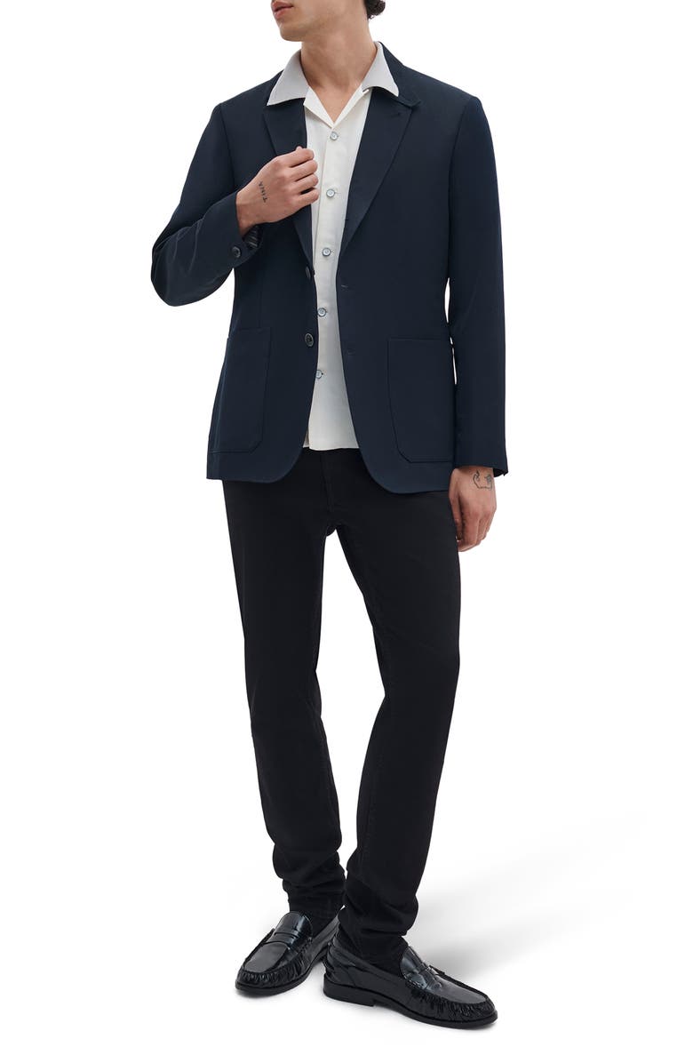 rag & bone Avery Slub Camp Shirt, Alternate, color, Chalk