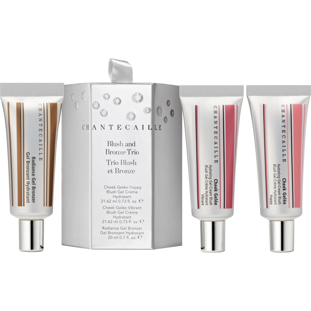 Chantecaille Blush & Bronze Trio Set $147 Value In Transparent