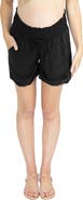 Angel Maternity Smocked Waist Tencel® Maternity Shorts