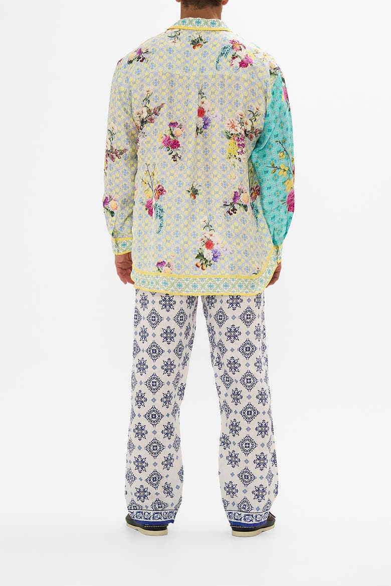 Long Sleeve Oversized Shirt Gardens Of Queluz, Alternate, color, Gardens Of Queluz