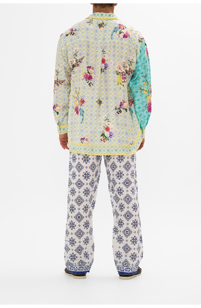 Hotel Franks By Camilla Long Sleeve Oversized Shirt Gardens Of Queluz, Alternate, color, 