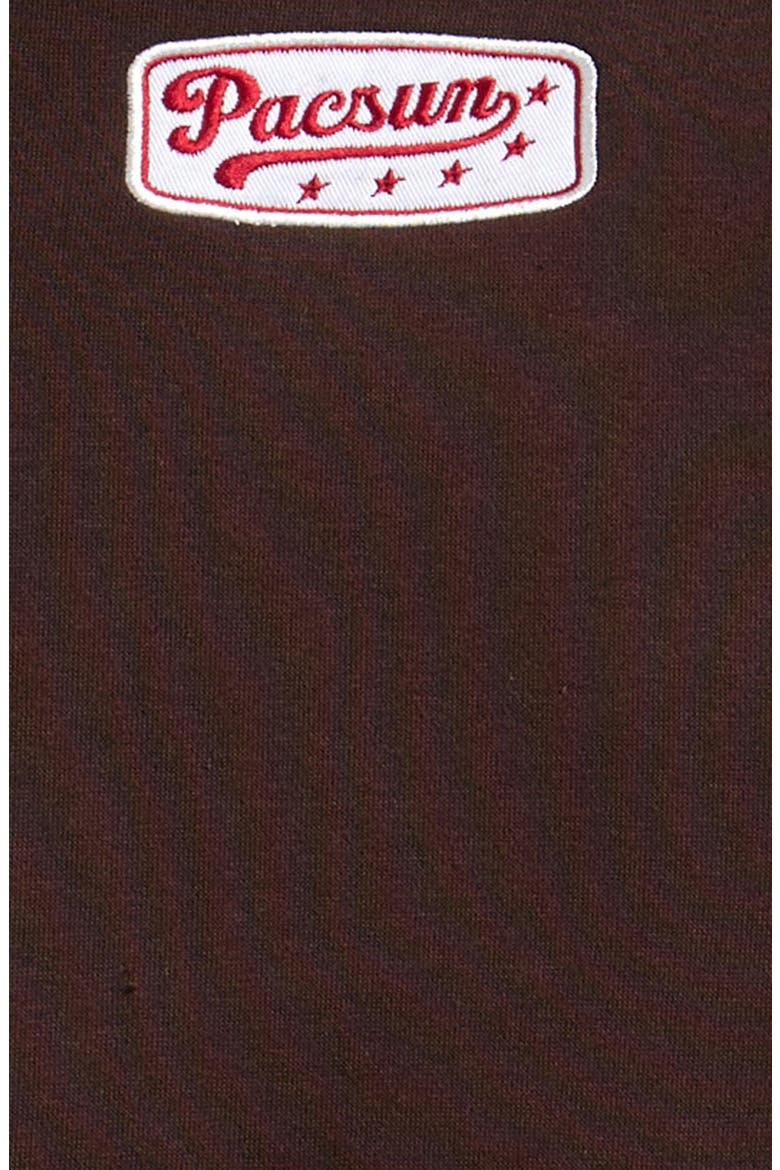 Kids' Patch Zip Hoodie, Alternate, color, CHOCOLATE