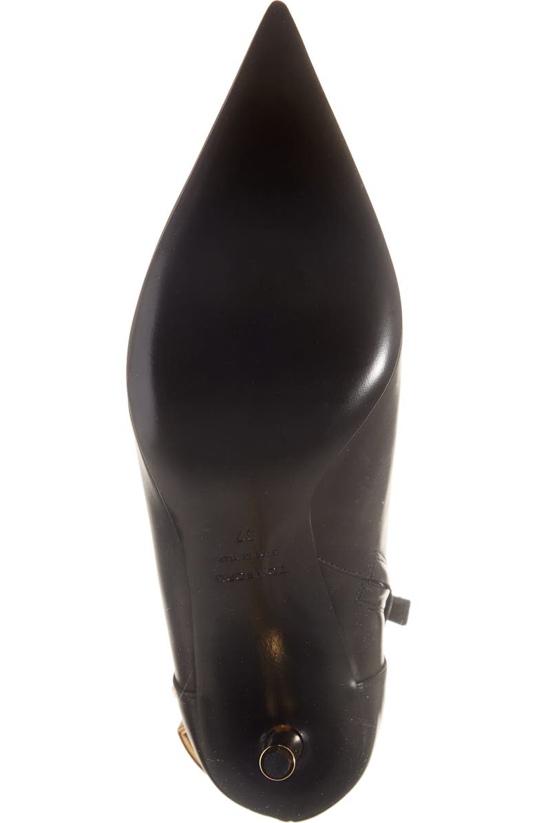 TOM FORD Padlock Pointed Toe Bootie, Alternate, color,