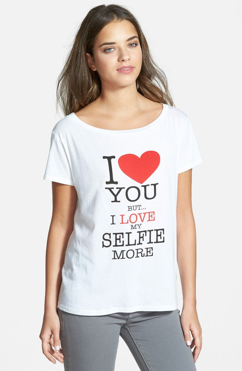 Rebecca Minkoff 'Selfie' Tee, Main, color, 