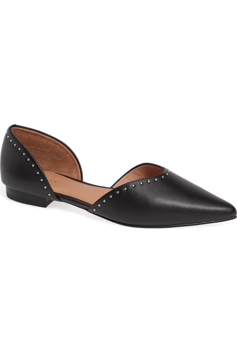 Halogen<sup>®</sup> Eve Studded d'Orsay Flat, Main, color,