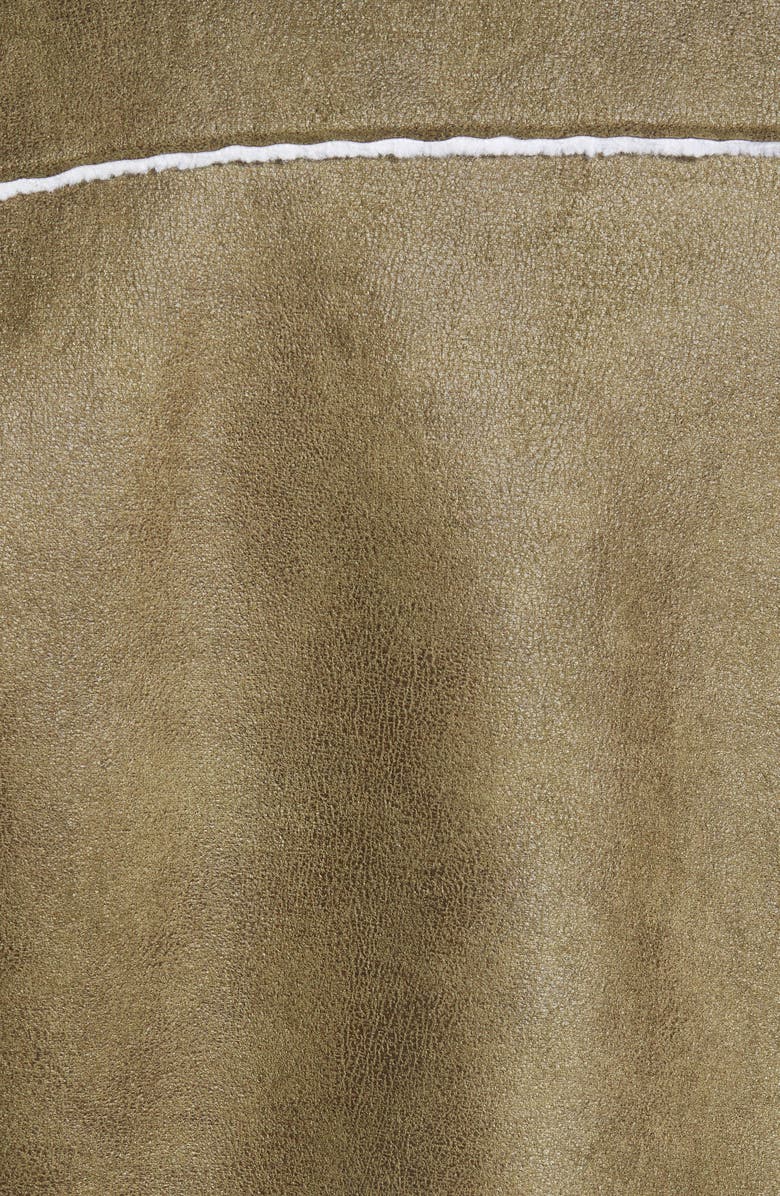 Vigoss Faux Shearling Moto Jacket, Alternate, color, 