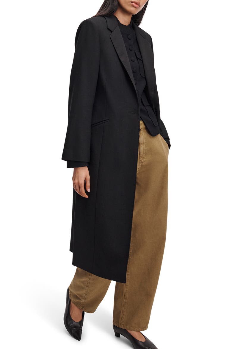 Goldie Wool Blend Coat, Alternate, color, BLACK