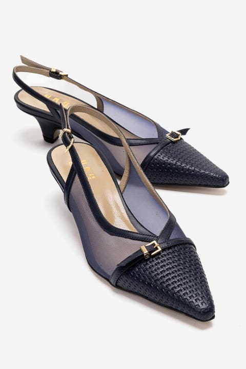 Laviera Mesh Slingback Pump