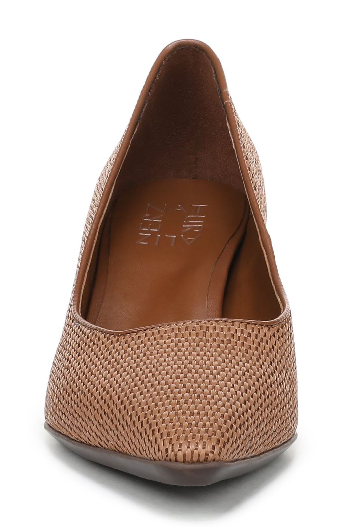Naturalizer Tylan Pump, Alternate, color, Walnut Brown Faux Raffia