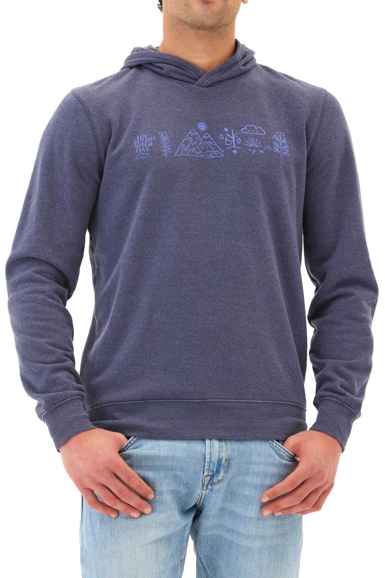 Outdoor Icons Mineral Wash Pullover Hoodie, Main, color, STARGAZER