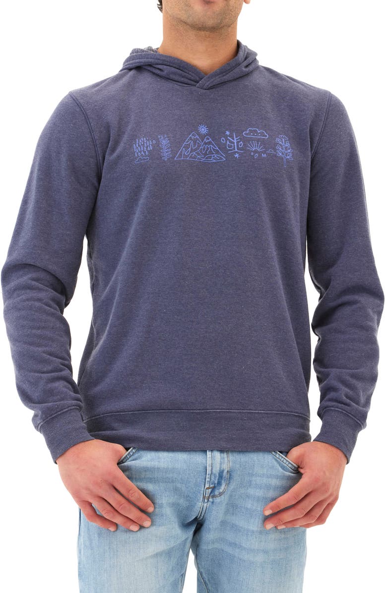 Threads 4 Thought Outdoor Icons Mineral Wash Pullover Hoodie, Main, color, Stargazer
