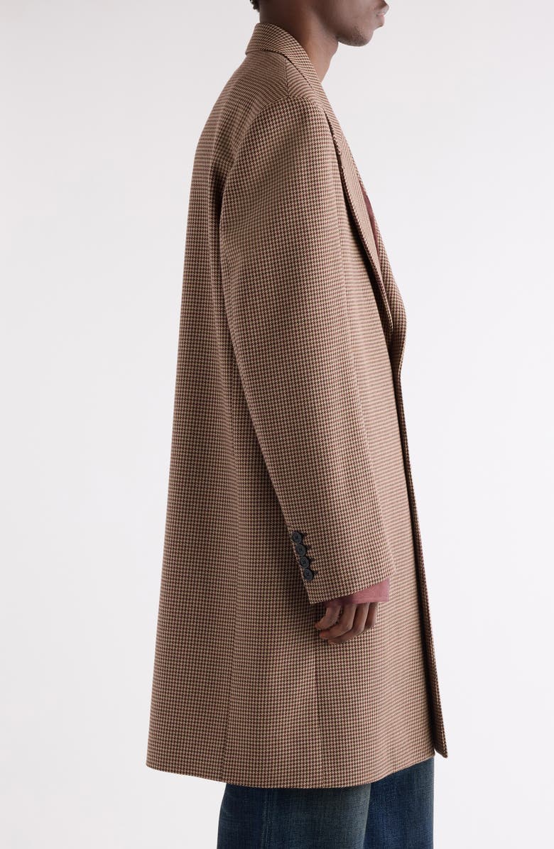 Acne Studios Otam Houndstooth Wool Coat, Alternate, color, Multi Brown