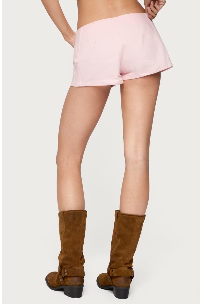 Vicco Belted Low Rise Shorts, Alternate, color, LIGHT-PINK