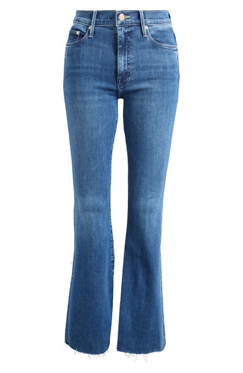 Mother The Weekend High Waist Stretch Denim Bootcut Jeans In Blue