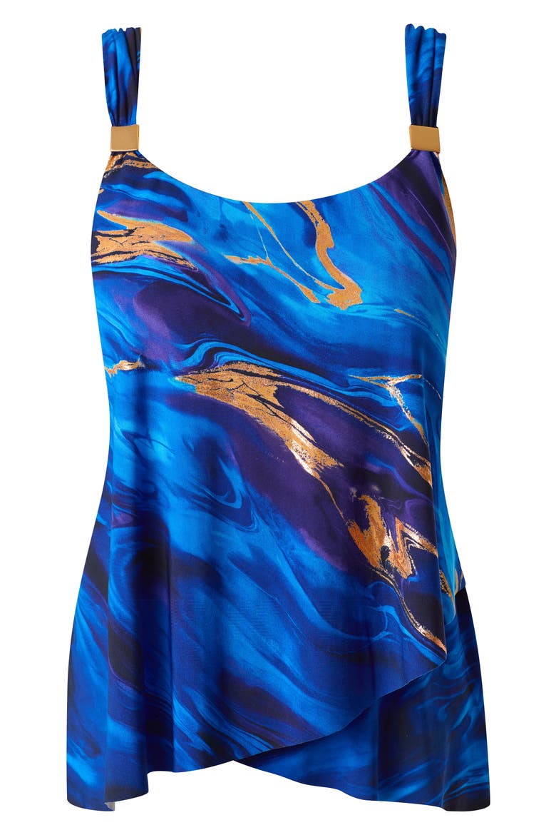 Stellar Nova Dazzle Tankini Top, Alternate, color, BLUE MULTI