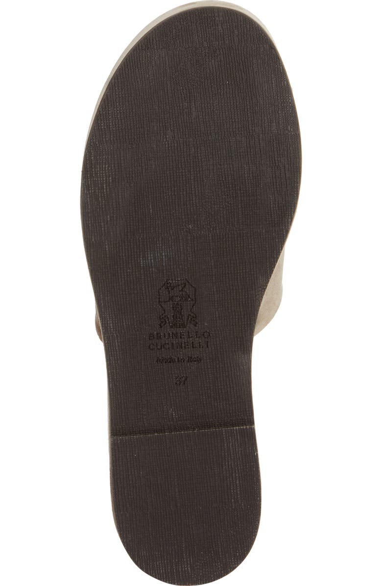 Brunello Cucinelli Monili Platform Wedge Slide Sandal, Alternate, color,