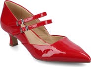 Journee Collection Carnation Kitten Heel Mary Jane Pump - Wide Width Available
