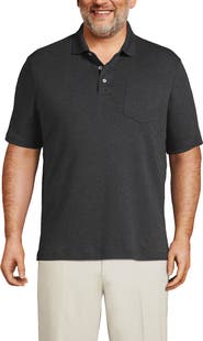 Lands' End Short Sleeve Cotton Supima Polo Shirt with Pocket