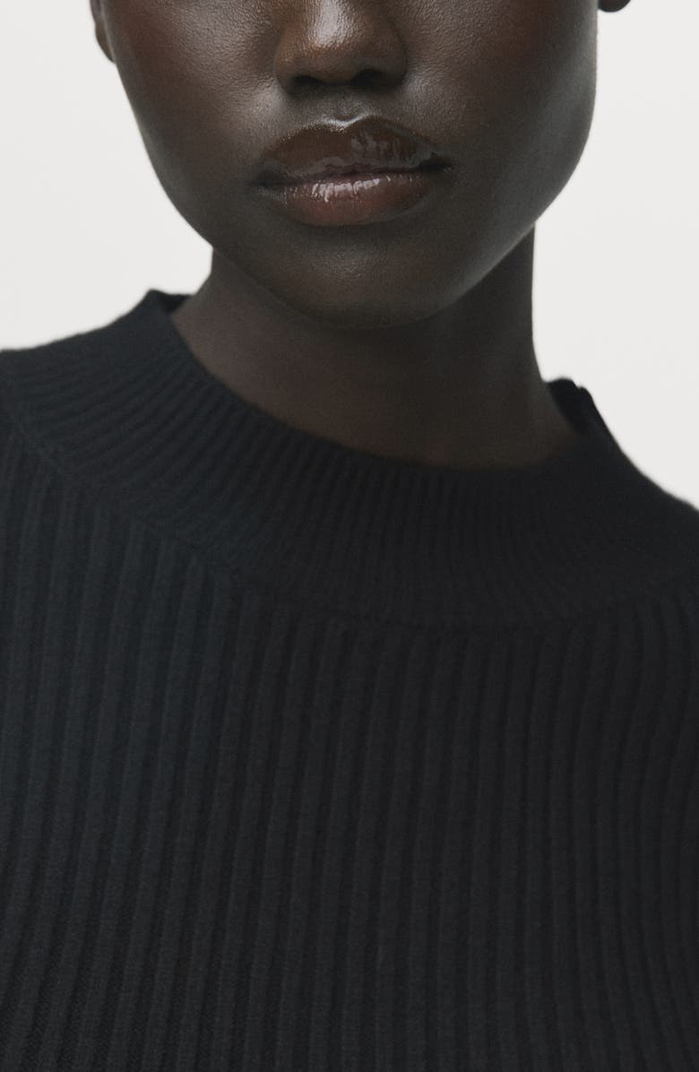 MANGO Peplum Rib Sweater, Alternate, color,