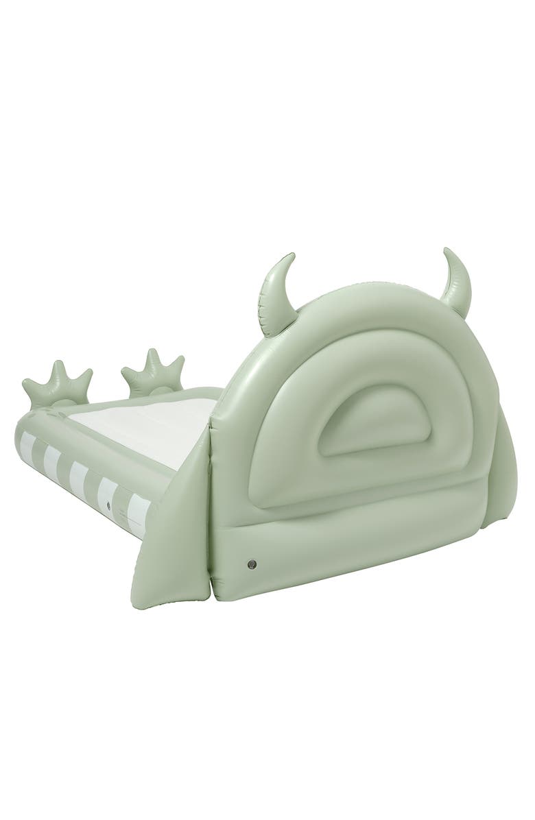 Sunnylife Kids Sleepover Bed Monster Sage, Inflatable Character Bed, Alternate, color, 